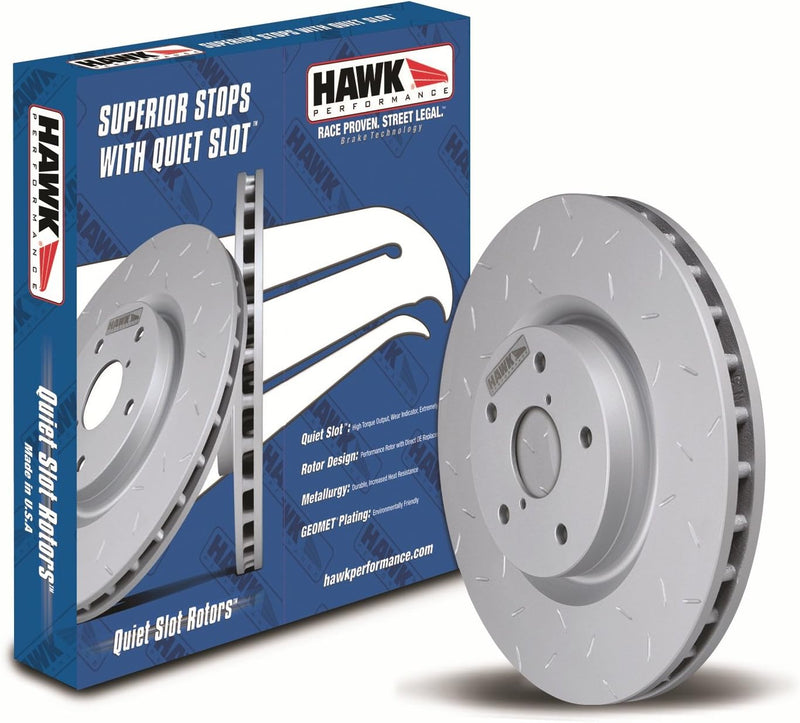 Hawk Quiet Slotted Rotor 02-09 Nissan Sentra SE-R Front