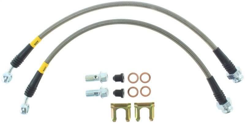 StopTech 06-09 Pontiac Solstice Kit de conduite de frein arrière en acier inoxydable