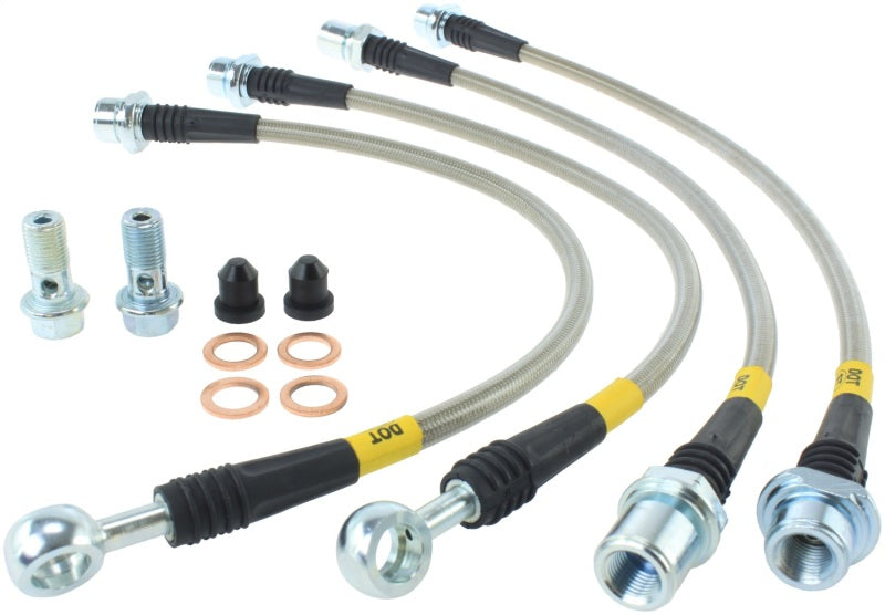 StopTech Toyota 08-10 Land Cruiser/07-11 Tundra Rear Stainless Steel Brake Line Kit