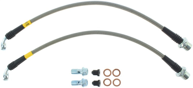 StopTech 06-08 Lexus IS350 / 06 GS300/GS430 Conduites de frein avant en acier inoxydable