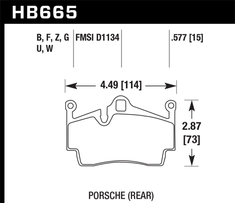 Plaquettes de frein arrière Hawk DTC-80 08-12 Porsche Cayman