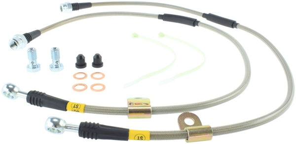 StopTech 00-06 Suburban 2500 2WD / 03-06 4WD / 03-07 Hummer H2 Kit de conduite de frein avant en acier inoxydable