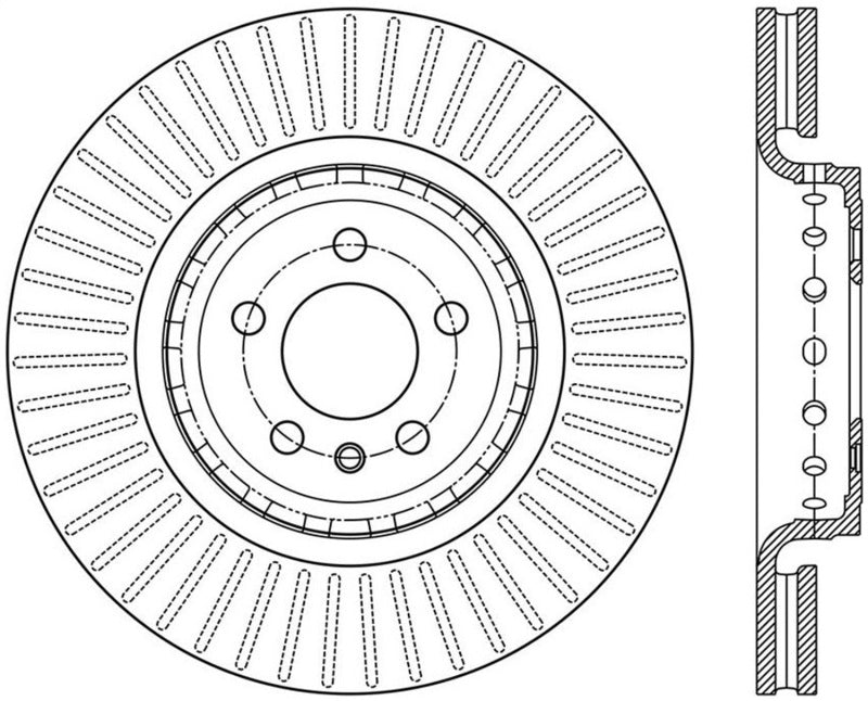 Rotor rainuré StopTech Sport - Avant gauche