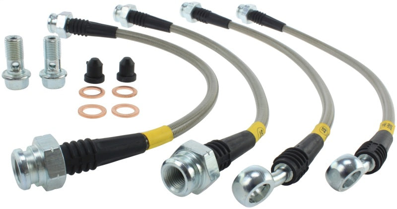 StopTech 05-09 Land Rover LR 3 / 06-09 Range Rover Kit de conduite de frein arrière en acier inoxydable