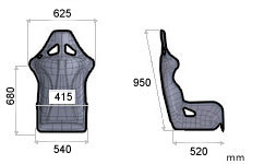 OMP TRS-E XL Racing Seat