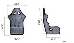 OMP WRC-R XL Racing Seat