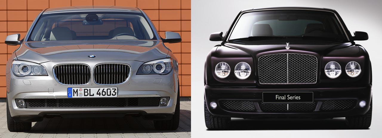 BMW Seria 7 vs. Bentley Arnage Final Series: meci clar