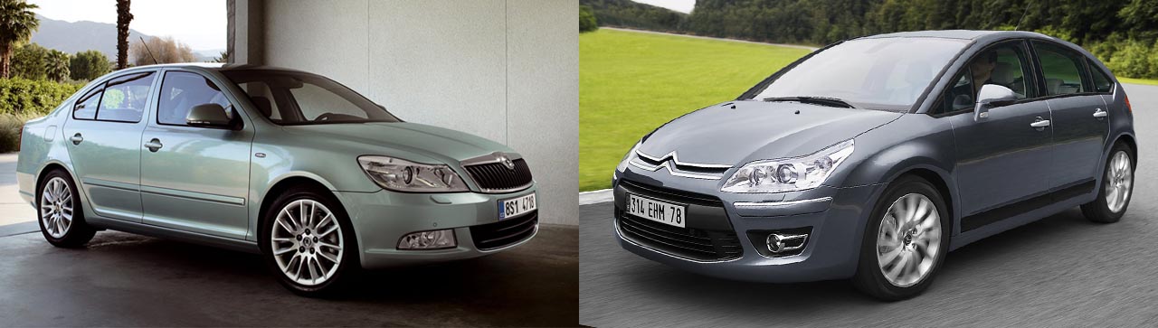 Skoda Octavia facelift vs. Citroen C4 facelift: avantaj cehii