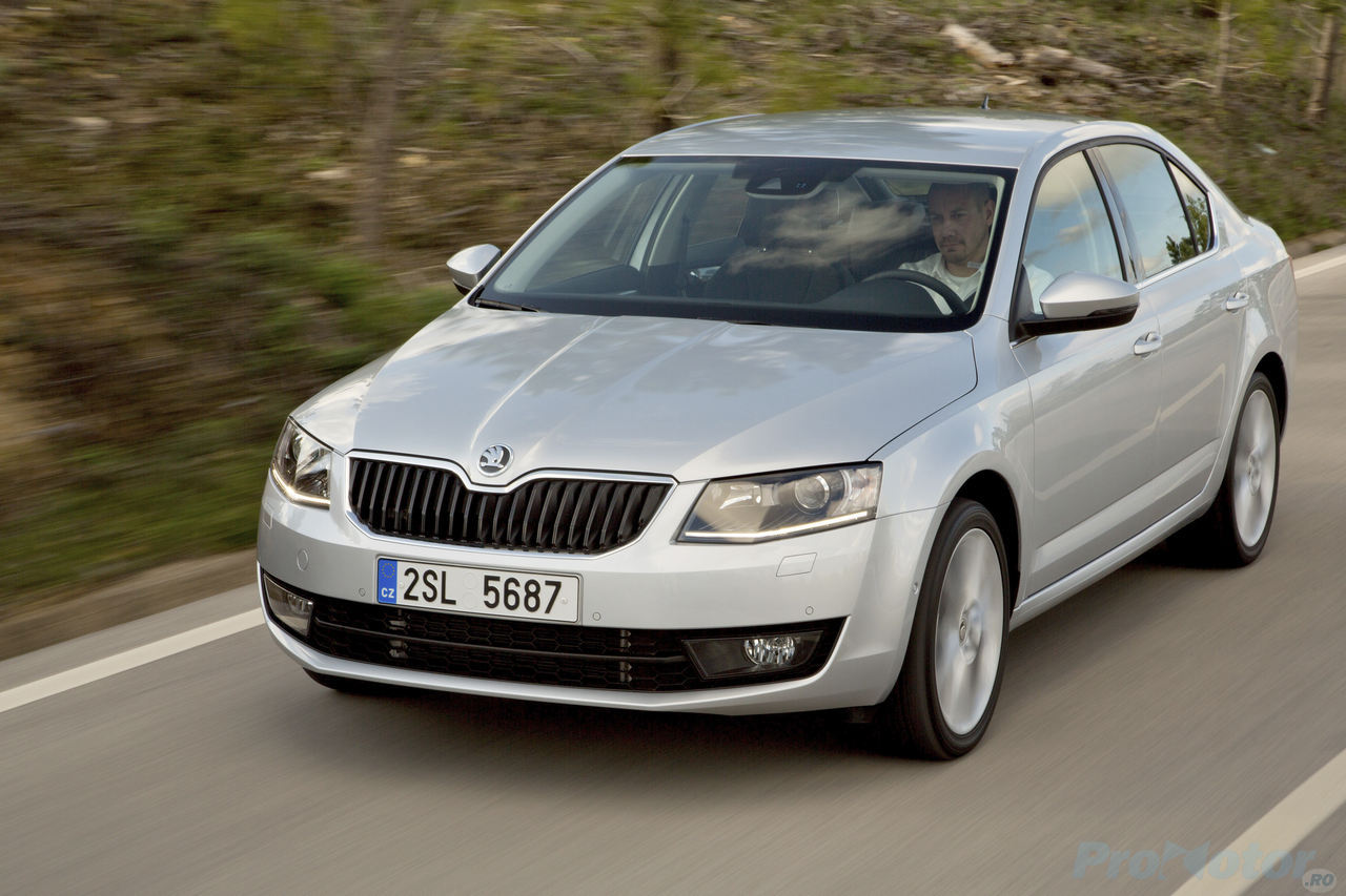 Skoda Octavia 3 on road