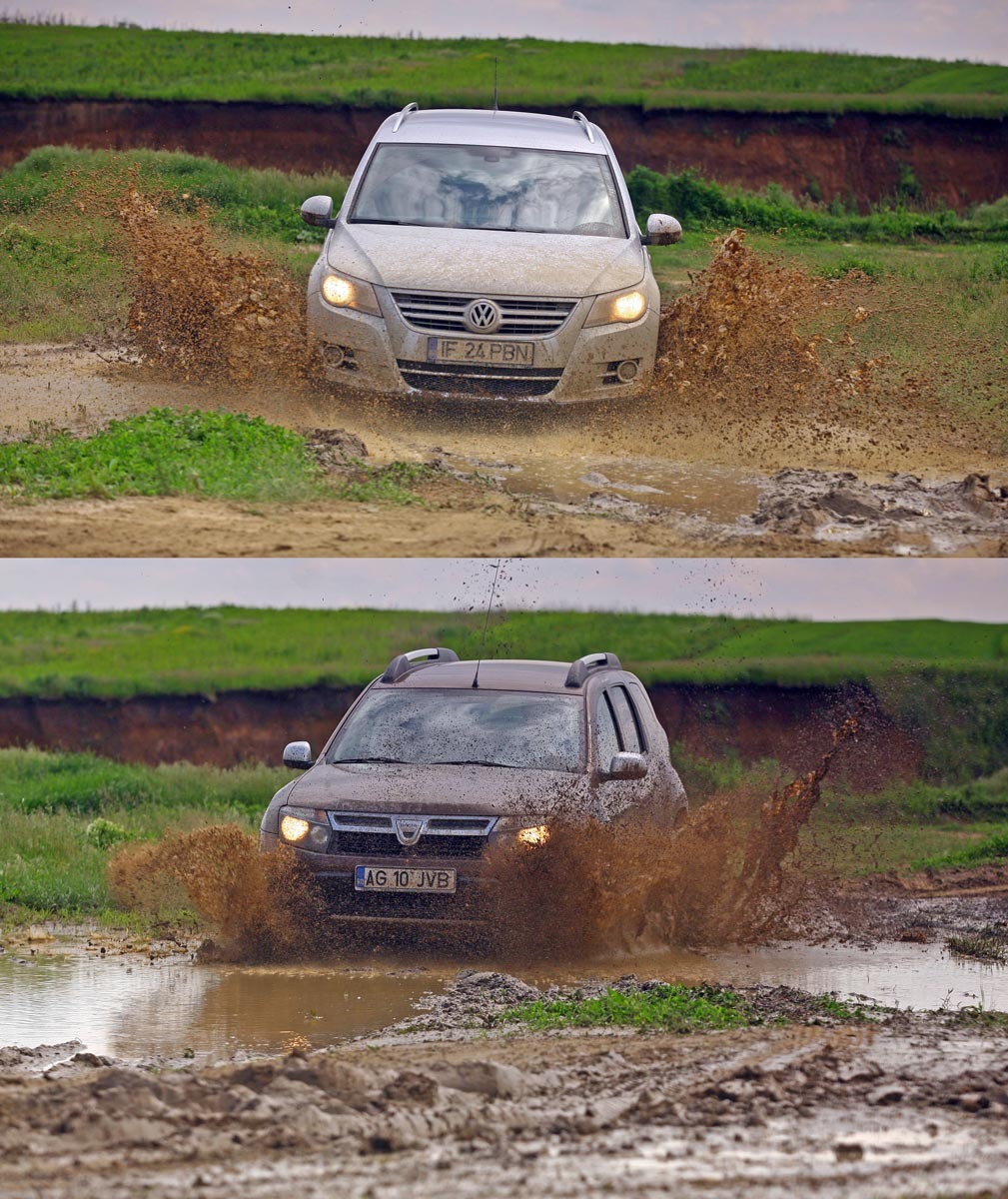 Duster are capacitati de trecere mai bune ca Tiguan