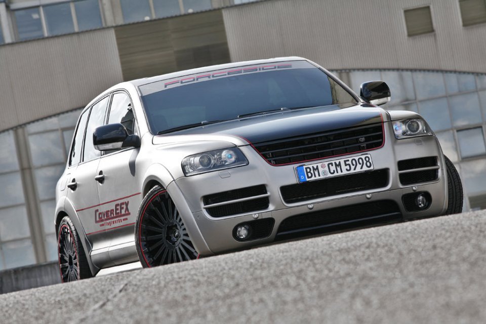 Kit exterior suficient de agresiv pentru VW Touareg by CoverEFX