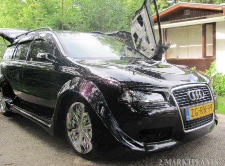 Partea frontala a fost modificata in stil Audi A3